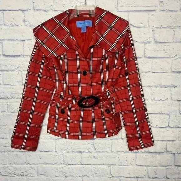 Don Caster Sport Women’s Red Tartan Plaid Jacket - Picture 2 of 8